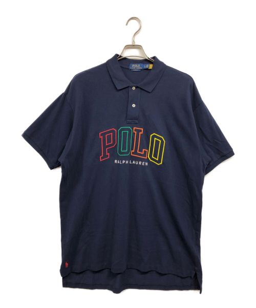 POLO RALPH LAUREN（ポロ・ラルフローレン）POLO RALPH LAUREN (ポロ・ラルフローレン) ビッグロゴポロシャツ ネイビー サイズ:Ｌの古着・服飾アイテム