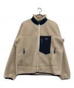 Patagoniaパタゴニア）の古着「Classic Retro-X Jacket/クラシック　レトロエックス　ジャケット」｜ホワイト×ネイビー