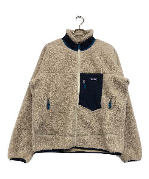 Patagonia（パタゴニア）Patagonia (パタゴニア) Classic Retro-X Jacket/クラシック　レトロエックス　ジャケット ホワイト×ネイビー サイズ:Lの古着・服飾アイテム