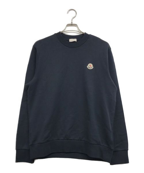 MONCLER（モンクレール）MONCLER (モンクレール) Logo Sweatshirt/ロゴ　スウェットシャツ ネイビー サイズ:Mの古着・服飾アイテム