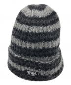 SUPREMEシュプリーム）の古着「loose stripe beanie/ルーズ　ストライプ　ビーニー」｜グレー