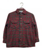 PENDLETONペンドルトン）の古着「50'sウールチェックシャツ」｜レッド