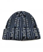 SUPREMEシュプリーム）の古着「VERTICAL LOGO BEANIE」｜ブラック×ブルー