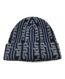 SUPREME（シュプリーム）の古着「VERTICAL LOGO BEANIE」｜ブラック×ブルー