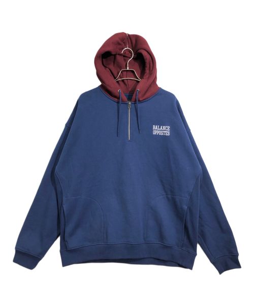 RVCA（ルーカ）RVCA (ルーカ) HITTER HOODIE ネイビー サイズ:Lの古着・服飾アイテム