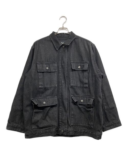 stussy（ステューシー）stussy (ステューシー) デニムジャケット ブラック サイズ:Sの古着・服飾アイテム