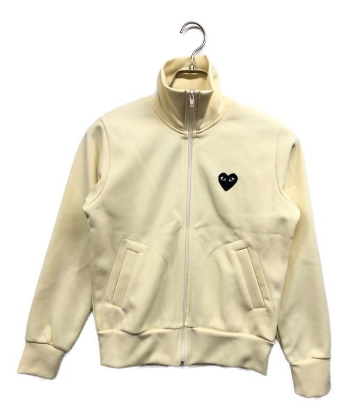 PLAY COMME des GARCONS（プレイ コムデギャルソン）PLAY COMME des GARCONS (プレイ コムデギャルソン) ロゴプリントジャージトップ イエロー サイズ:Mの古着・服飾アイテム