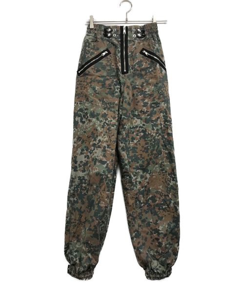 DIESEL（ディーゼル）DIESEL (ディーゼル) BORGOGNA-PAT TROUSERS/ボルゴーニャ　パット　トラウザーズ グリーン サイズ:Sの古着・服飾アイテム