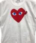 PLAY COMME des GARCONS (プレイ コムデギャルソン) WハートプリントTシャツ ホワイト サイズ:M：5000円