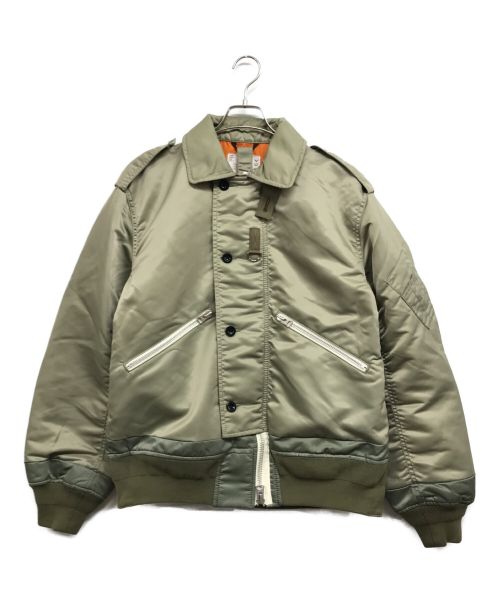 sacai（サカイ）sacai (サカイ) Nylon Twill Blouson オリーブ サイズ:2の古着・服飾アイテム