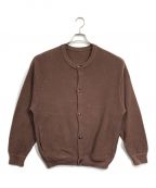 crepusculeクレプスキュール）の古着「Moss stitch crew cardigan」｜ブラウン