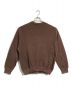 crepuscule (クレプスキュール) Moss stitch crew cardigan ブラウン サイズ:2：5000円