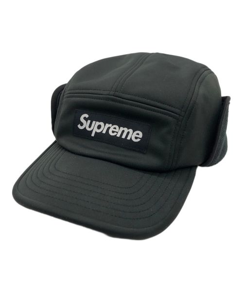 SUPREME（シュプリーム）SUPREME (シュプリーム) Windstopper Earflap Box Logo/ウィンドストッパー　イヤーフラップ　ボックス　ロゴ ブラックの古着・服飾アイテム