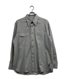 IRENISA（イレニサ）の古着「FLAP POCKET SHIRT/フラップ　ポケット　シャツ」｜ブルー