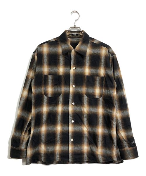 Denham（デンハム）Denham (デンハム) SHAGGY CHECK SHIRT/シャギー　チェック　シャツ ブラウン サイズ:Mの古着・服飾アイテム