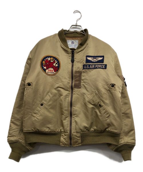 TED COMPANY（テッドカンパニー）TED COMPANY (テッドカンパニー) MA-1ジャケット カーキ サイズ:44の古着・服飾アイテム