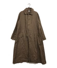 fog linen work（フォグリネンワーク）の古着「リネンコート」｜ブラウン