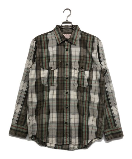 FILSON GARMENT（フィルソン ガーメント）FILSON GARMENT (フィルソン ガーメント) チェックシャツ グリーン×ブラウン サイズ:Sの古着・服飾アイテム