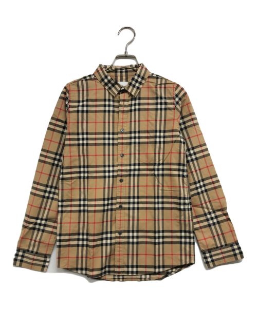 BURBERRY LONDON（バーバリーロンドン）BURBERRY LONDON (バーバリー ロンドン) 長袖チェックシャツ ベージュ サイズ:12の古着・服飾アイテム