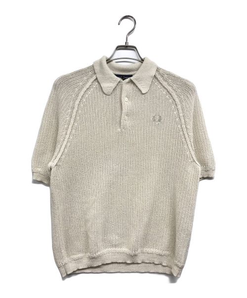 FRED PERRY（フレッドペリー）FRED PERRY (フレッドペリー) サマーニットポロシャツ アイボリー サイズ:Mの古着・服飾アイテム