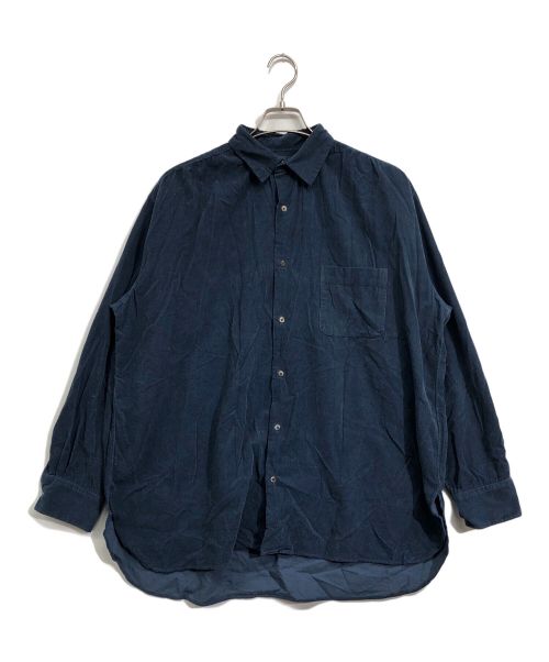 MARKAWARE（マーカウェア）MARKAWARE (マーカウェア) COMFORT FIT SHIRTS ORGANIC COTTON CORDUROY/コンフォート　フィット　シャツ　オーガニック　コットン　コーデュロイ ネイビー サイズ:3の古着・服飾アイテム