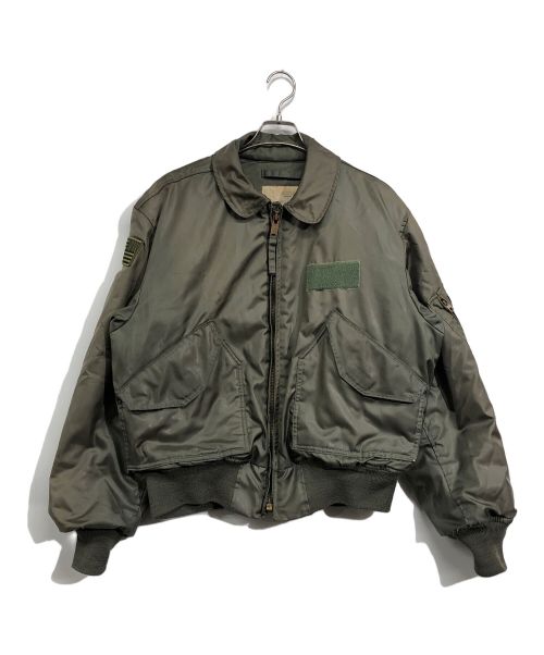 US AIR FORCE（US空軍）US AIR FORCE (US空軍) CWU45Pフライトジャケット カーキ サイズ:Lの古着・服飾アイテム