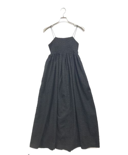 ACYM（アシーム）ACYM (アシーム) Pin strap volumy dress ブラック サイズ:Freeの古着・服飾アイテム