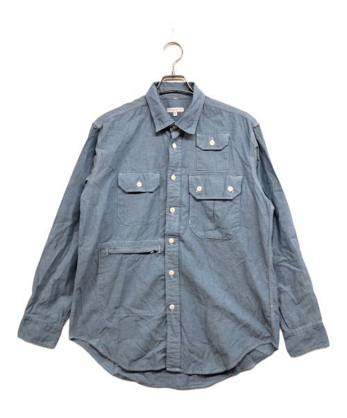 Engineered Garments（エンジニアド ガーメンツ）Engineered Garments (エンジニアド ガーメンツ) Pilgrim Surf+Supply (ピルグリム サーフサプライ) New Work Shirt ブルー サイズ:Sの古着・服飾アイテム