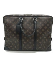 LOUIS VUITTON（ルイ ヴィトン）の古着「ポルトドキュマン ヴォワヤージュ PM」｜ブラウン