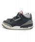 NIKE (ナイキ) AIR JORDAN 3 RETRO OG ブラック×グレー サイズ:27cm：11000円