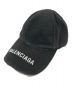 BALENCIAGA（バレンシアガ）の古着「LOGO VISOR CAP」｜ブラック