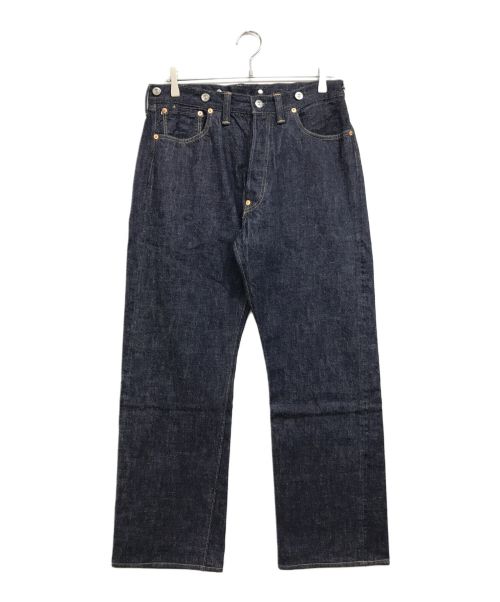 TCB jeans（ティーシービー ジーンズ）TCB jeans (ティーシービー ジーンズ) シンチバックボタンフライデニムパンツ インディゴ サイズ:34の古着・服飾アイテム