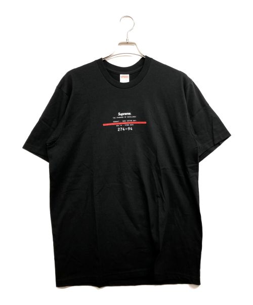 SUPREME（シュプリーム）SUPREME (シュプリーム) Standard Tee ブラック サイズ:Lの古着・服飾アイテム