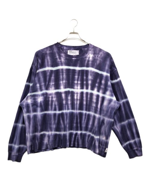 DAIRIKU（ダイリク）DAIRIKU (ダイリク) Tie-dye Thermal Tee パープル サイズ:Mの古着・服飾アイテム