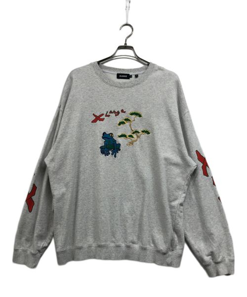 X-LARGE（エクストララージ）X-LARGE (エクストララージ) BONSAI CREWNECK SWEAT/ボンサイ　クルーネック　スウェット グレー サイズ:XLの古着・服飾アイテム