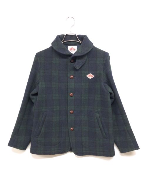 DANTON（ダントン）DANTON (ダントン) ウールモッサジャケット グリーン×ネイビー サイズ:38の古着・服飾アイテム