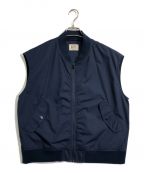 KIFFEキッフェ）の古着「Sleeveless Military Jacket」｜ネイビー