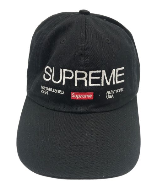 SUPREME（シュプリーム）Supreme (シュプリーム) 6-Panel 1994 Est.CAP ブラックの古着・服飾アイテム