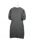 HER LIP TOハーリップトゥ）の古着「Sleeve Cable Knit Dress」｜グレー