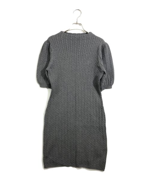 HER LIP TO（ハーリップトゥ）HER LIP TO (ハーリップトゥ) Sleeve Cable Knit Dress グレー サイズ:ｓの古着・服飾アイテム