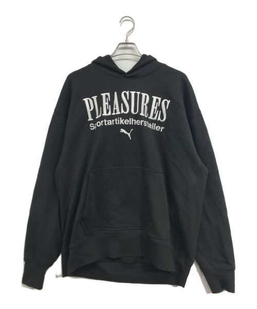 PUMA（プーマ）PUMA (プーマ) PLEASURES (プレジャーズ) PLEASURES GRAPHIC HOODIE ブラック サイズ:XLの古着・服飾アイテム