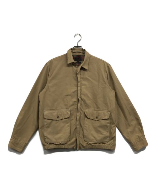 BEAMS PLUS（ビームスプラス）BEAMS PLUS (ビームスプラス) ハイカウントウェザークロスジッパーブルゾン ベージュ サイズ:Mの古着・服飾アイテム