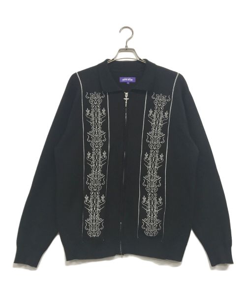 FUCKING AWESOME（ファッキンオーサム）Fucking Awesome (ファッキンオーサム) Bullshirt Zip Cardigan/ブルシャツ　ジップ　カーディガン ブラック サイズ:Lの古着・服飾アイテム