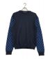 LOUIS VUITTON（ルイ ヴィトン）の古着「Monogram Sleeve CrewNeck Knit/モノグラム　スリーブ　クルーネック　ニット」｜ネイビー