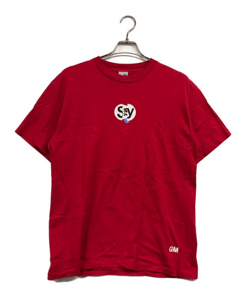 stussy（ステューシー）stussy (ステューシー) シングルステッチ両面プリントTシャツ レッド サイズ:Lの古着・服飾アイテム