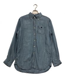 Aquascutum（アクアスキュータム）の古着「ボタンダウンシャツ」｜スカイブルー