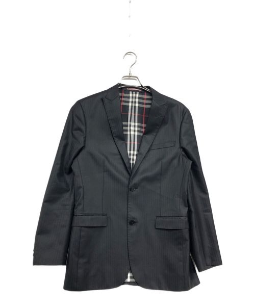 BURBERRY BLACK LABEL（バーバリーブラックレーベル）BURBERRY BLACK LABEL (バーバリーブラックレーベル) テーラードジャケット ブラック サイズ:Lの古着・服飾アイテム