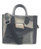 DOLCE & GABBANAドルチェ＆ガッバーナ）の古着「Small patchwork denim shopper」｜ブラック