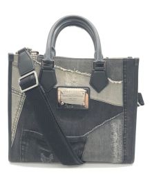 DOLCE & GABBANA（ドルチェ＆ガッバーナ）の古着「Small patchwork denim shopper」｜ブラック