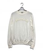 MONCLERモンクレール）の古着「Logo Embossed Cotton Knit」｜ホワイト